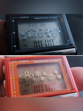 2x RARE Vintage CASIO POPTONE WATCHES! Vibration Alarm Digital FREE SHIPPING!!!!